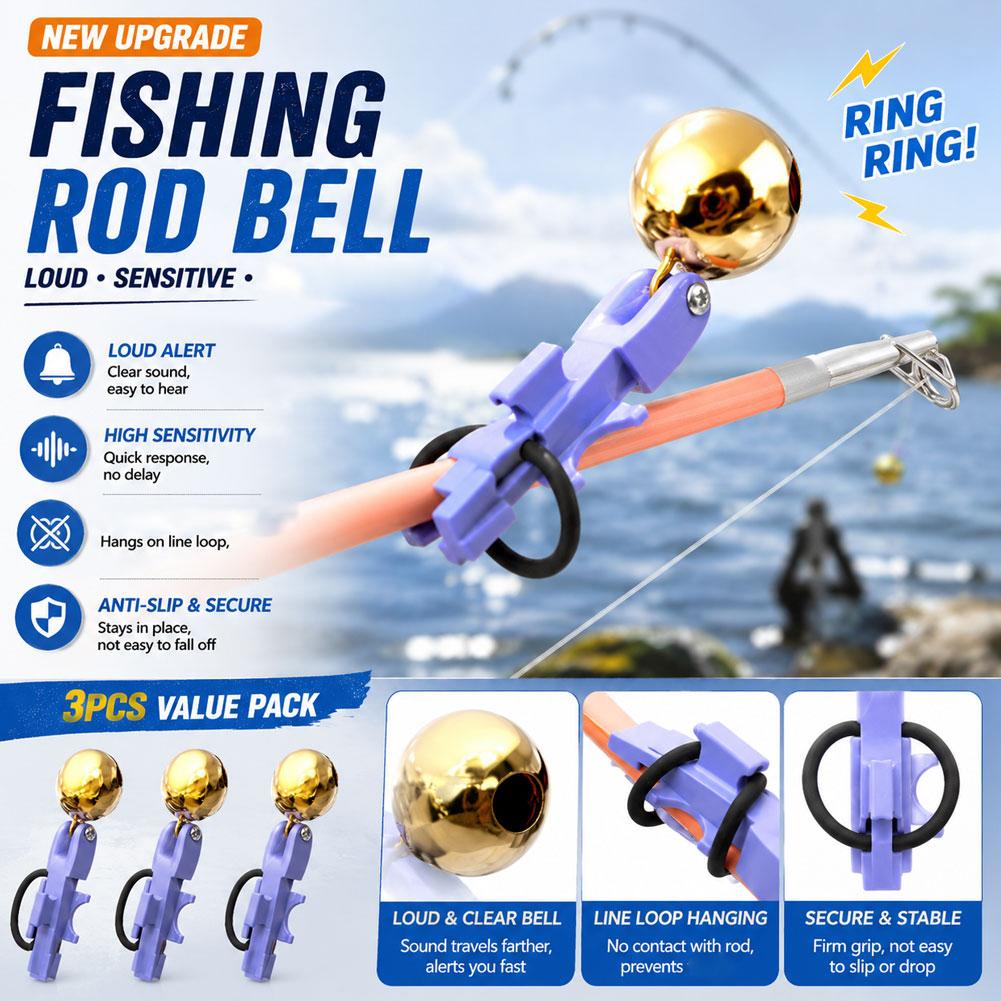 Bite Alarm Fishing - 3Piece Fishing Bite Alarm Sensitive Loud