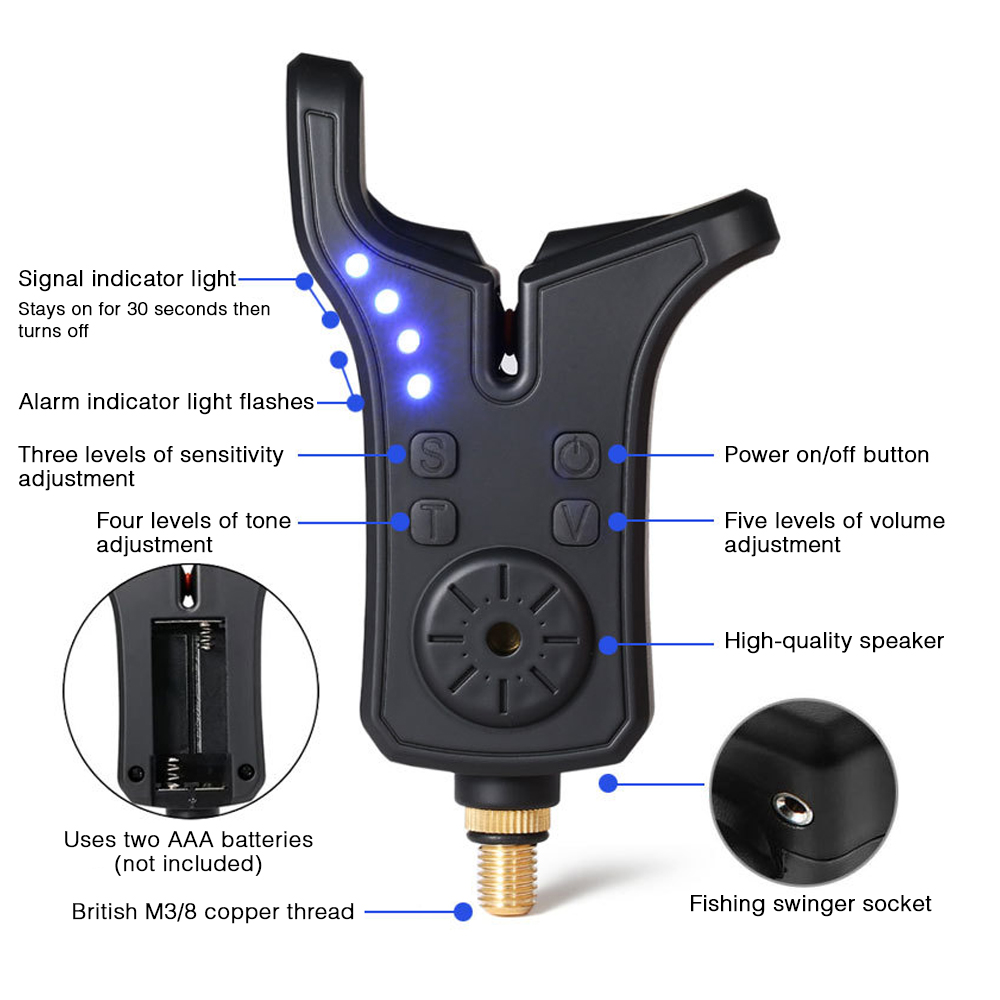 Coonor Electronic Fishing Bite – обзор и цена Bite Alarm Fishing
