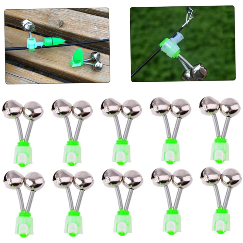 50-5PCS Double Bells Fishing I – обзор и цена Bite Alarm Fishing