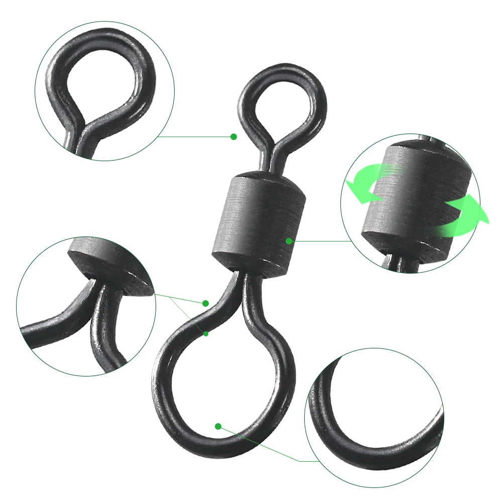100pcs Carp Fishing Swivel Big – обзор и цена Fishing Equipment Carp