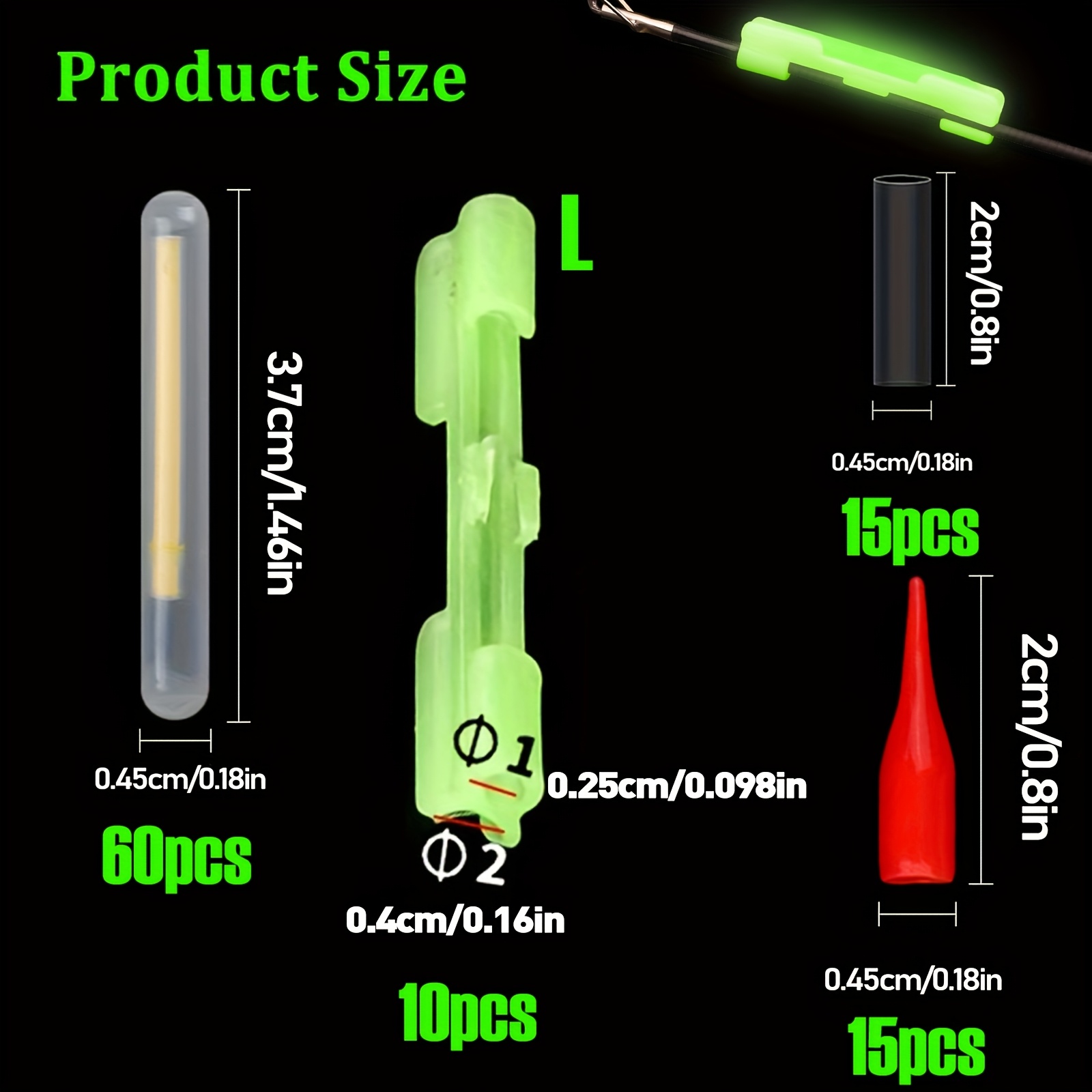 100PCS Fishing Glow Sticks Set – обзор и цена Bite Alarm Fishing