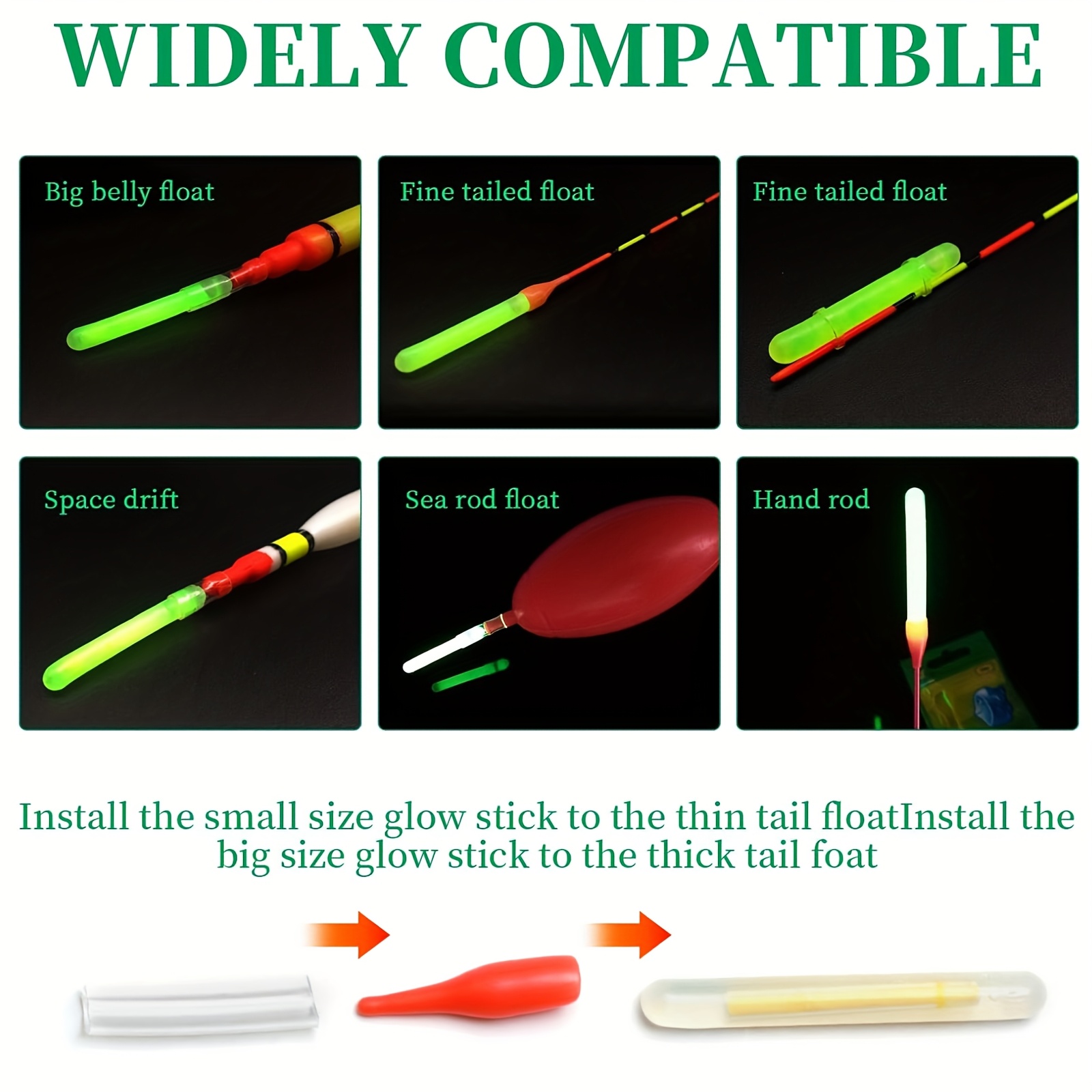 100PCS Fishing Glow Sticks Set – обзор и цена Bite Alarm Fishing